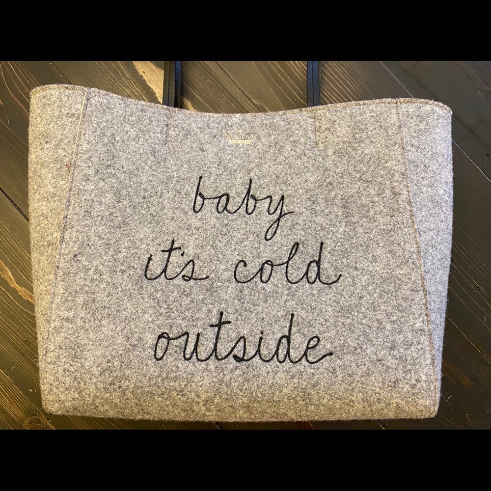 Kate ♠️ Spade ‘Baby it’s Cold Outside’  rare tote